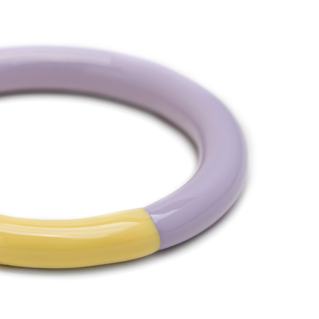 BAGUE 'DOUBLE COLOR' PALE YELLOW/ PURPLE | LULU COPENHAGEN