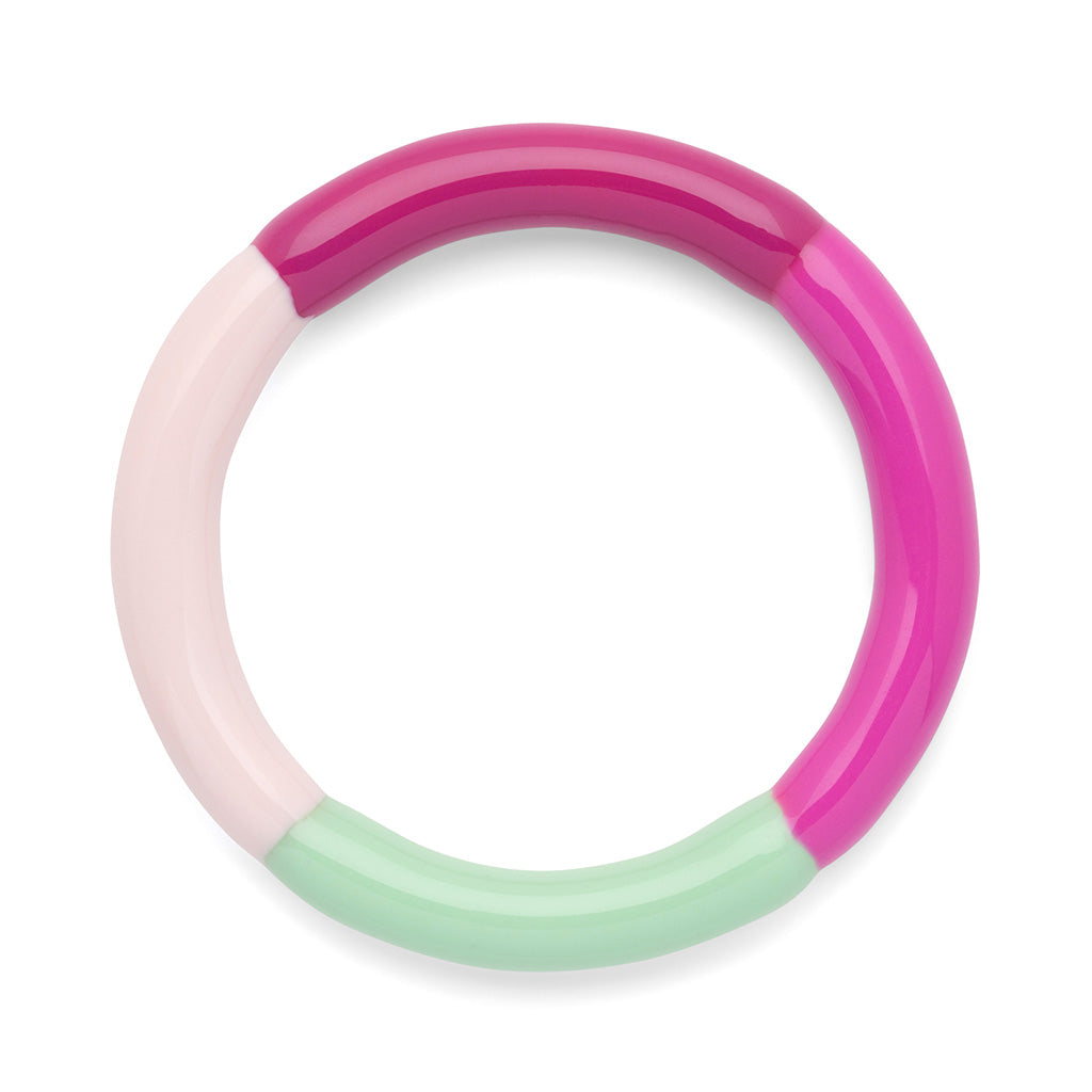 BAGUE 'COLOR RING QUATRO' PINK SUNSET | LULU COPENHAGEN