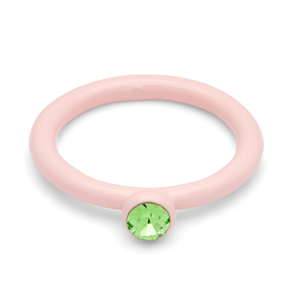 BAGUE 'COLOR CRYSTAL' SILK LIGHT PINK | LULU COPENHAGEN