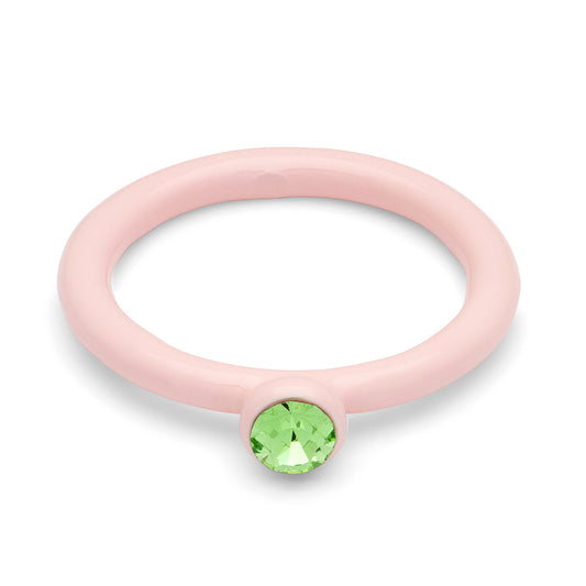 BAGUE 'COLOR CRYSTAL' SILK LIGHT PINK | LULU COPENHAGEN