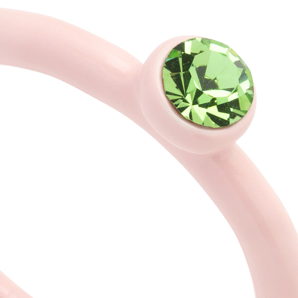 BAGUE 'COLOR CRYSTAL' SILK LIGHT PINK | LULU COPENHAGEN
