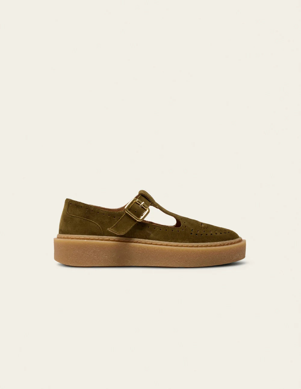Derbies Baia Suède Kaki Odaje