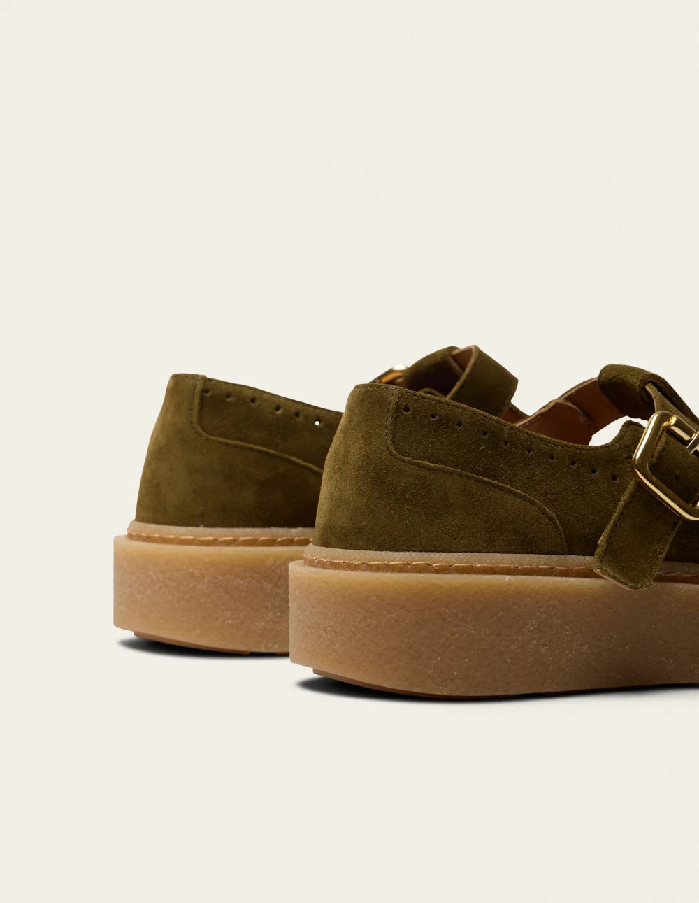 Derbies Baia Suède Kaki Odaje