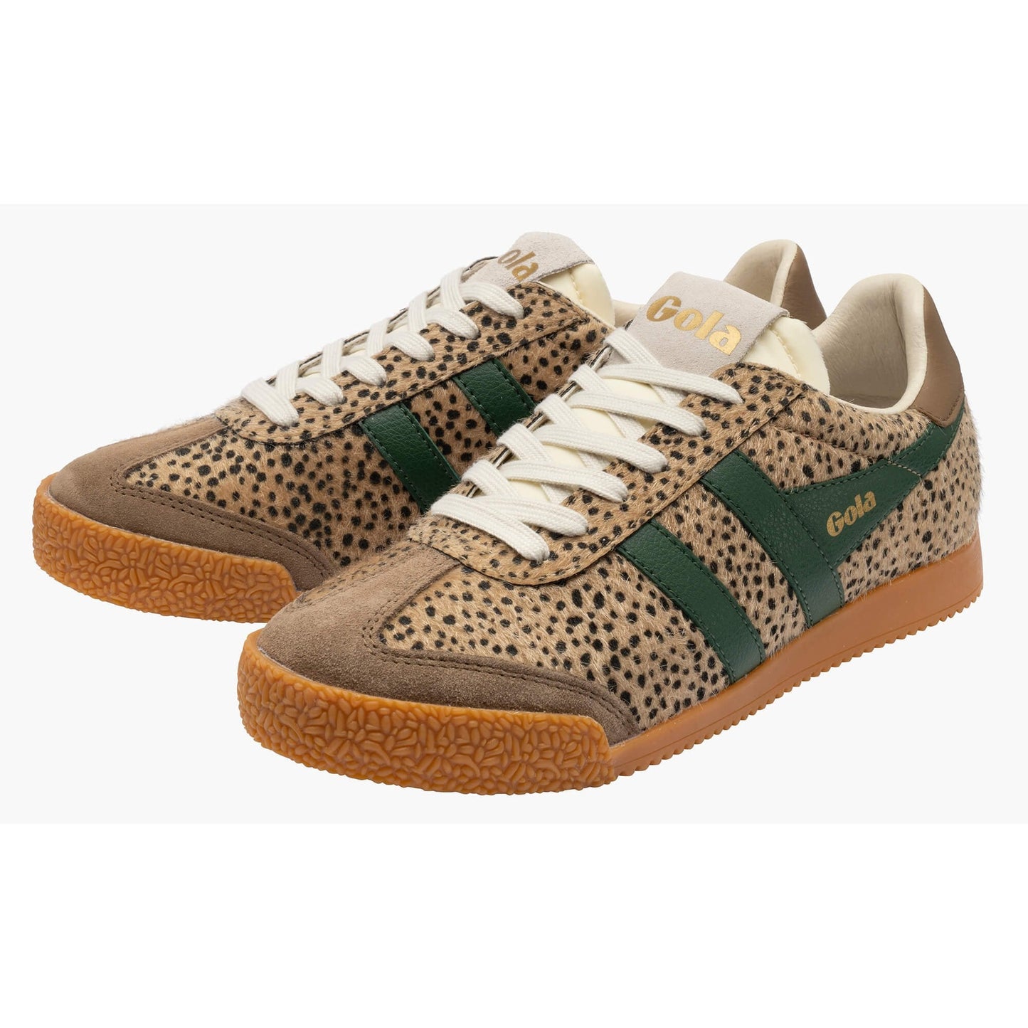 GOLA BASKET ELAN SAVANNA CHEETAH TOBACCO EVERGREEN