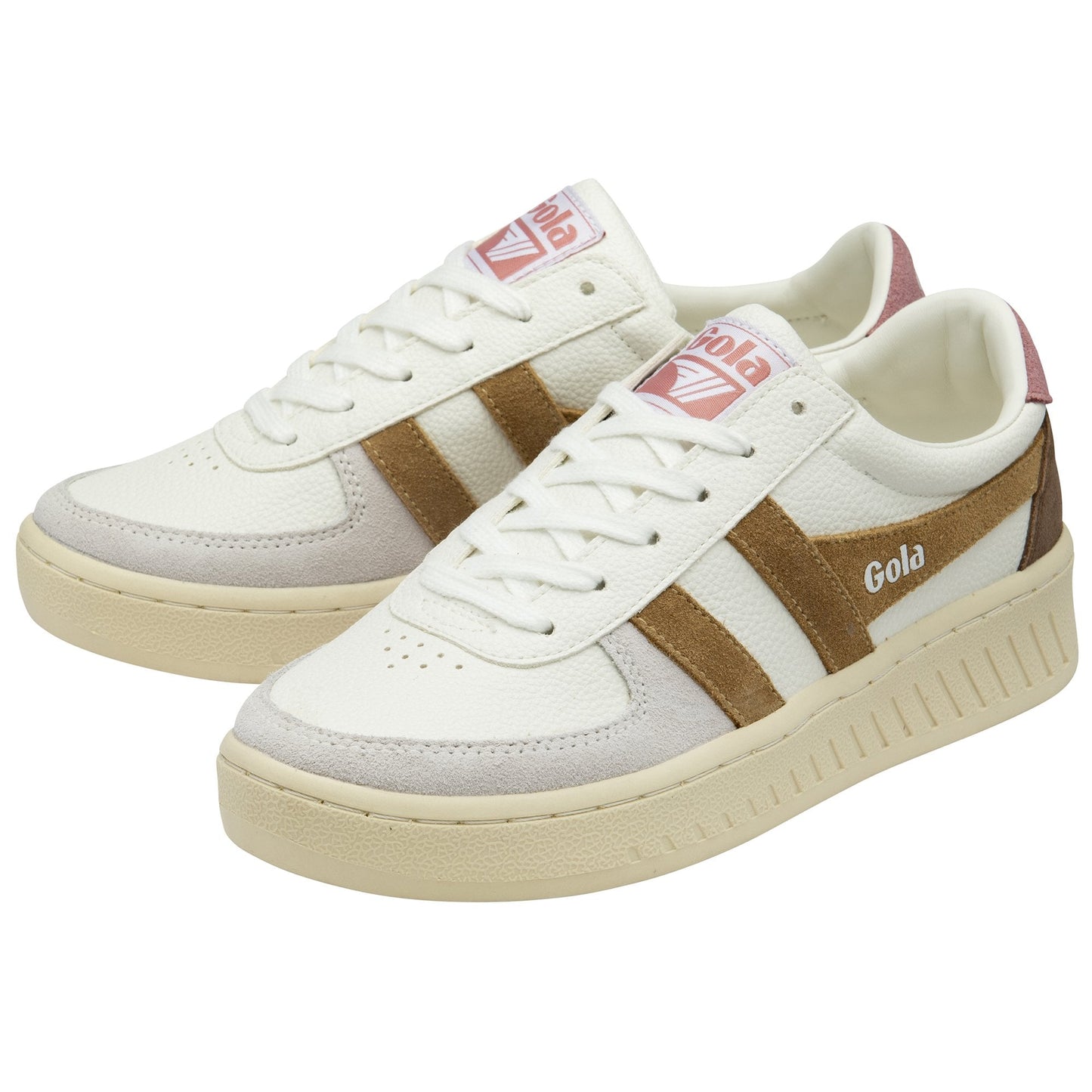 GOLA GRANDSLAM TRIDENT WHITE T/BROWN SUGAR / D.ROSE