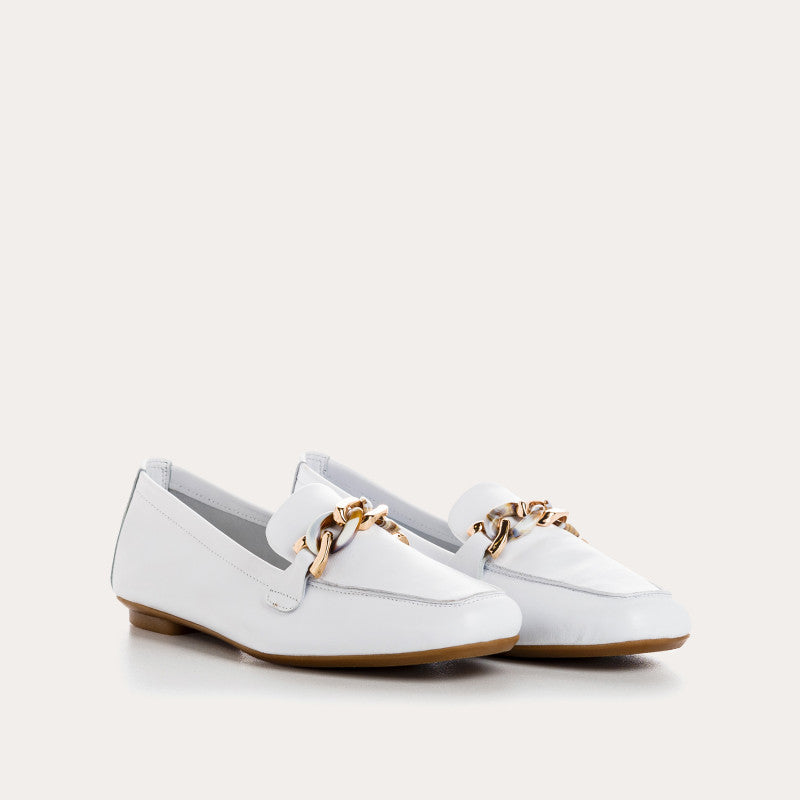 REQINS HOREL BLANC MOCASSINS