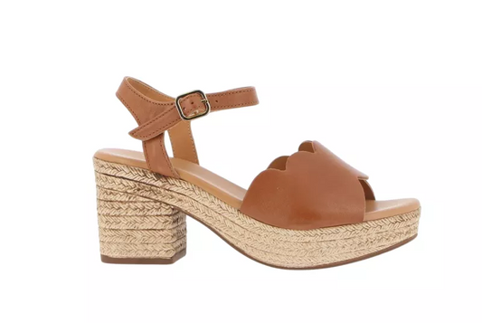 Sandales Noam cuir pully caramel ALIWELL