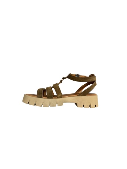 SANDALES SADIE VELOURS CAMEL SMS