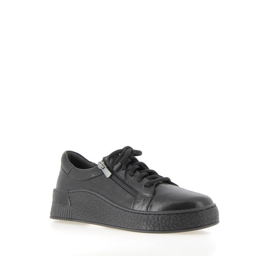 DERBIES MEYNARD CUIR NOIR COCO ABRICOT