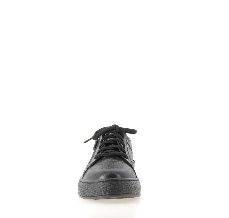 DERBIES MEYNARD CUIR NOIR COCO ABRICOT