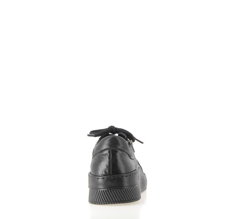 DERBIES MEYNARD CUIR NOIR COCO ABRICOT