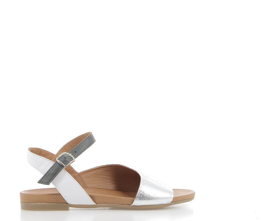 COCO ABRICOT SANDALES MECE ARGENT
