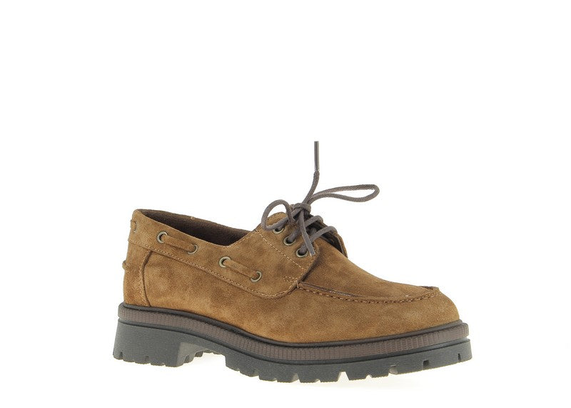 Derbies Etrechy suède tabac Coco Abricot