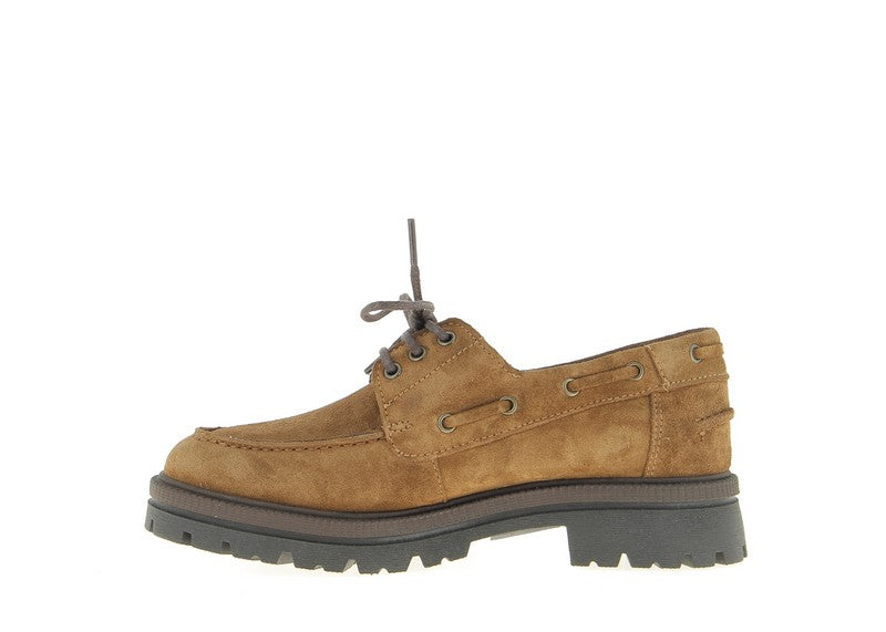 Derbies Etrechy suède tabac Coco Abricot
