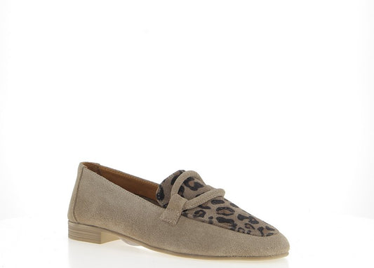 Mocassins ESPARROS velours taupe et Léo COCO ABRICOT