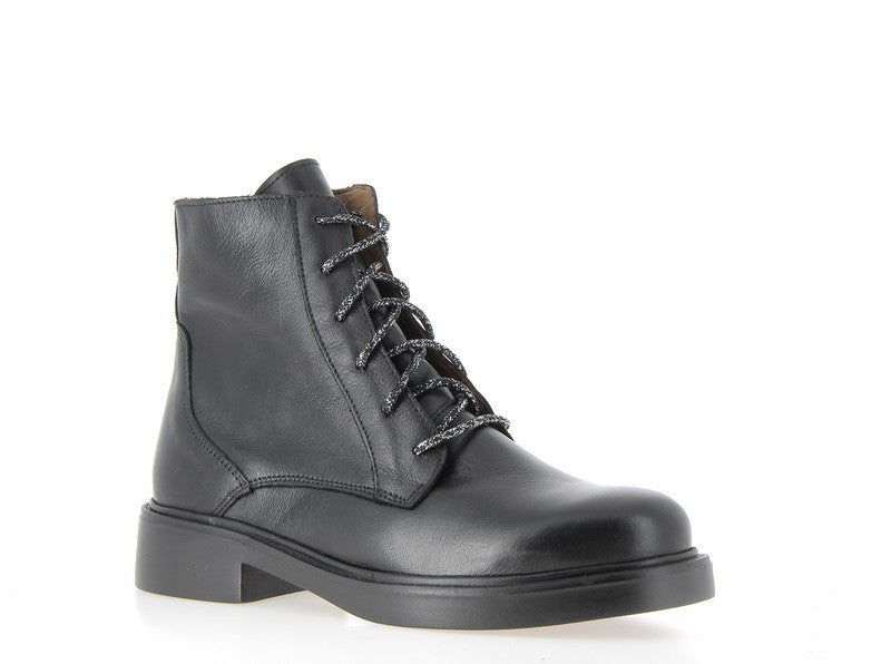 Bottines à lacet Ambiegna cuir noir Coco Abricot